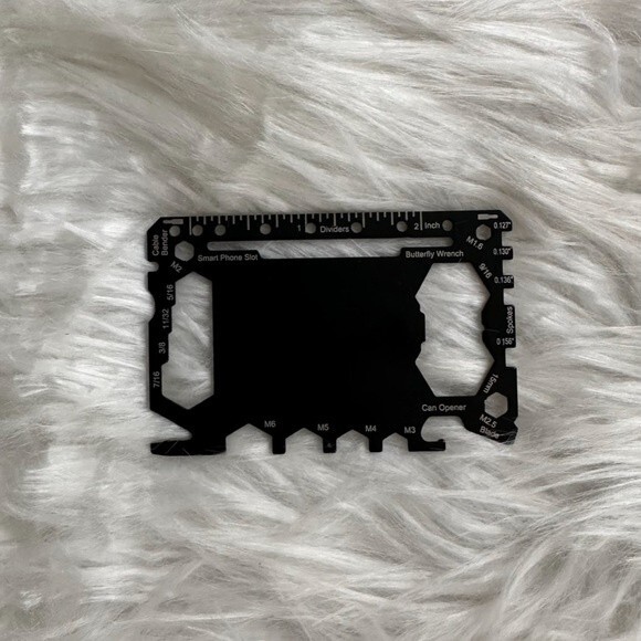 Survival Stainless Steel Multi Tool Wallet Card - Picture 2 of 3